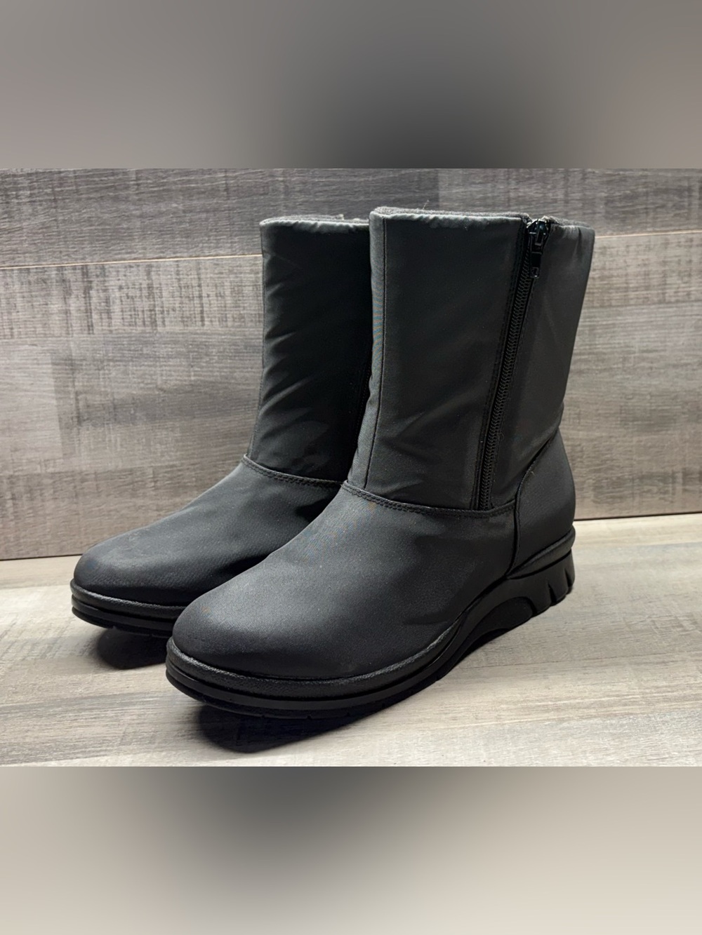 Judith Sport Women's Black Insulated ‘ROSY’ Side-Zip Winter Boot